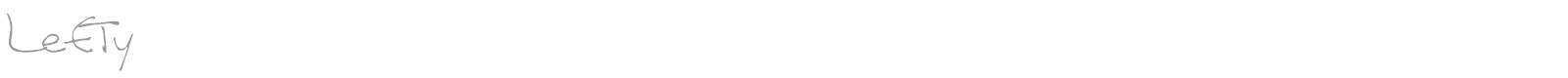 Lefty font preview